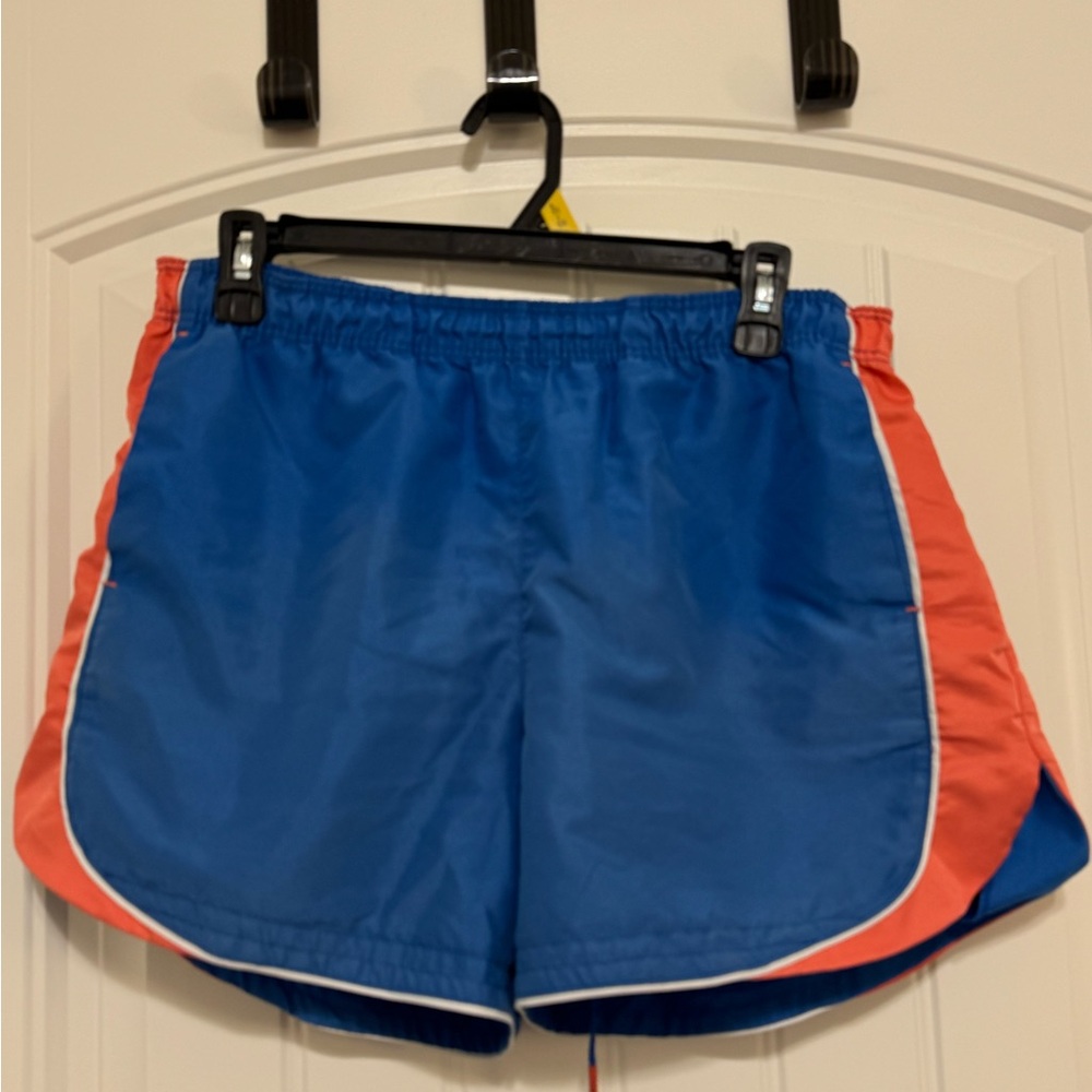 Nike Blue and Pink Athletic Shorts